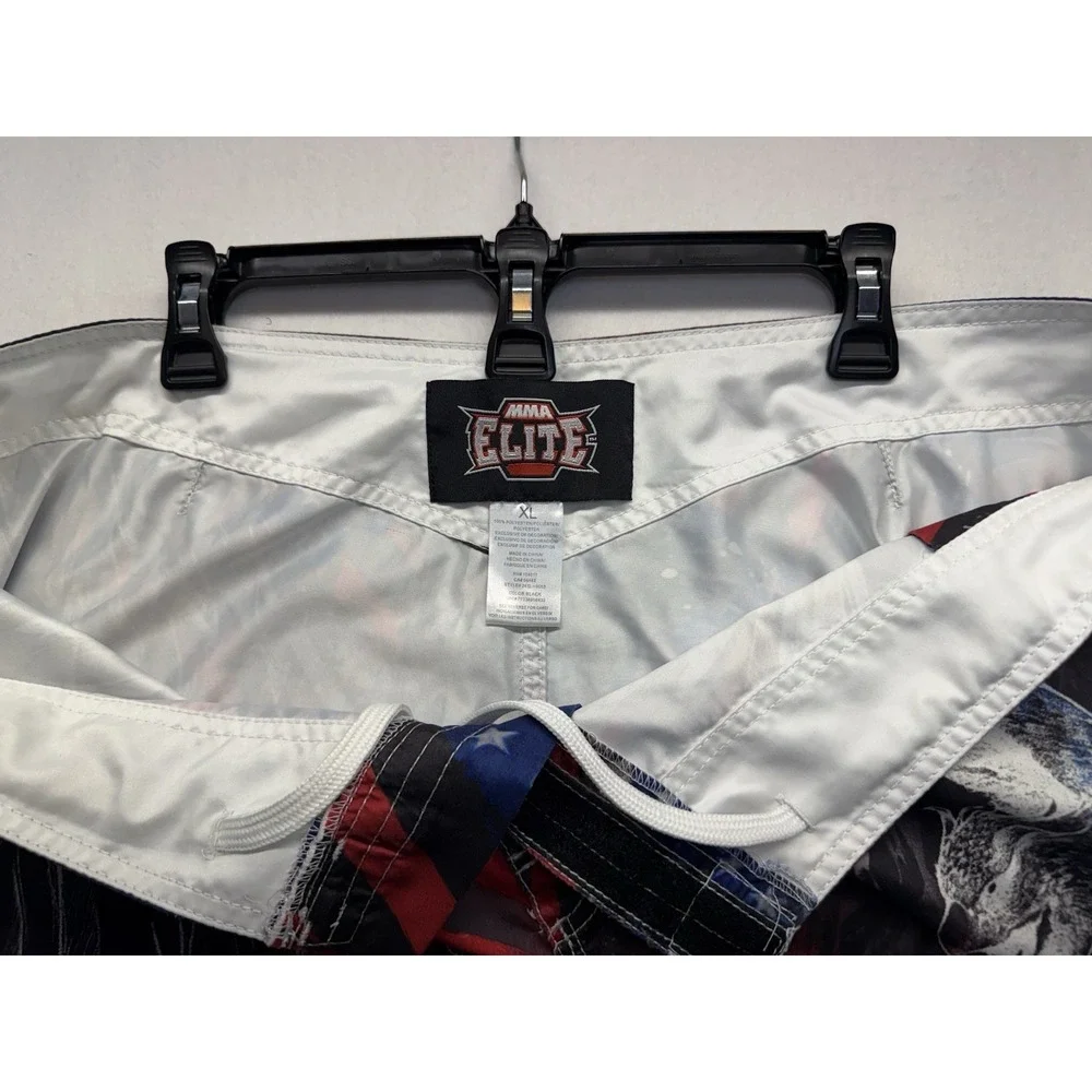 MMA Elite Men's XL Red White Blue And Eagle Fighter Trainers Shorts